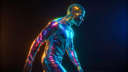 Translucent Figure: A Futuristic Vision
