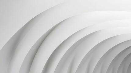 Obraz premium Abstract white vector geometric background with subtle concave surface and soft monotone texture in a minimalist futuristic style, ideal for modern digital, design, corporate, presentation concepts