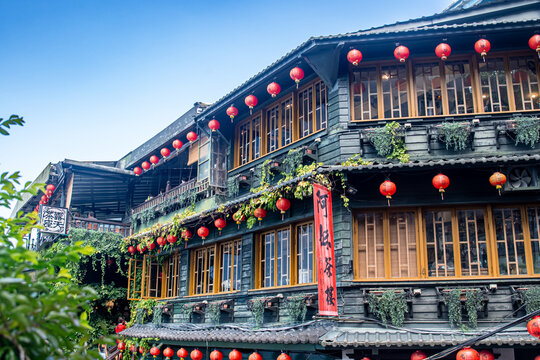 台湾の台北にある九分老街