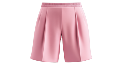 Soft pink active shorts with sporty cut
