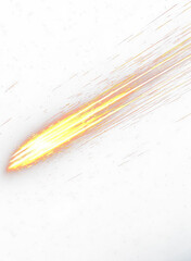Celestial fireball comet element burning through the vast universe in motion.
