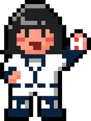 pixel baseball player