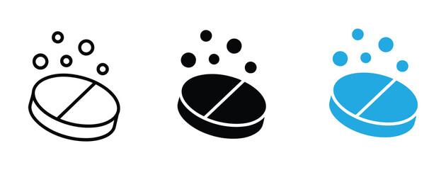 Pill vecor icon set. Stock vector illustrator. EPS 10