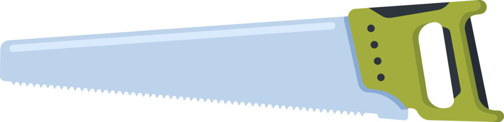 Handsaw tool with blade and handle for carpentry work