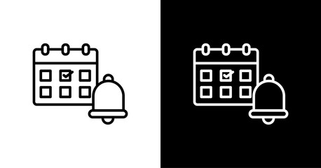 Reminder  White Icon Set Design