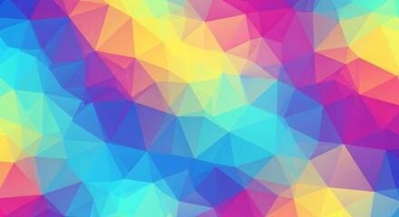 Fototapeta premium Colorful abstract geometric low poly background with gradient colors image