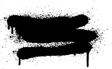 Black spray paint lines creating grunge splatter background