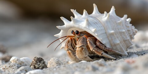hermit crab on the beach