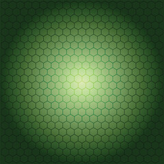 Abstract green background with a honeycomb or hexagonal pattern, perfect for design templates