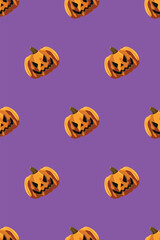 Halloween Pattern Design | Spooky Seamless Illustration