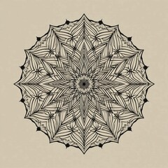 ornamental round lace pattern