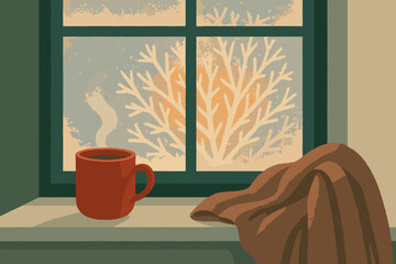 Minimal letters no vector characters labels window chinese serenity icon winter layout