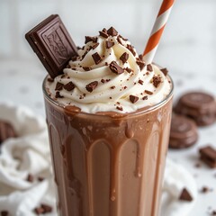 chocolate ice cream with coffee