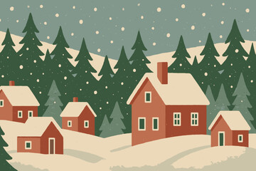 Tools models numbers letters any icon no snowy serenity layout village illustration