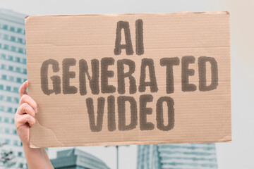 "AI Generated Video" AI generated video technology creates dynamic visual content using machine learning models. AI. GENERATED. VIDEO. MACHINE. LEARNING.
