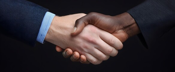 Obraz premium The handshake showing global cooperation and friendly understanding between nations