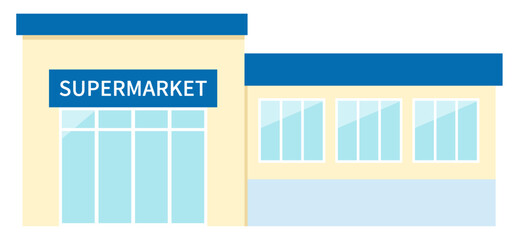 Supermarket, illustration.