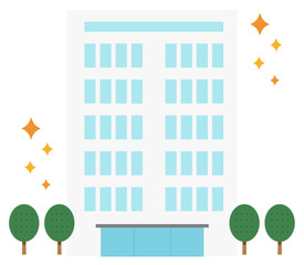 High-rise building illustration.