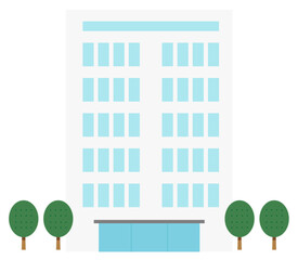 High-rise building illustration.