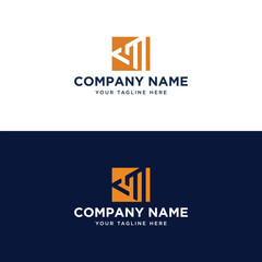 CM Play Modern flat Logo Design