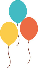 Colorful Birthday Party Elements