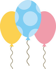 Colorful Birthday Party Elements