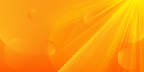 Abstract orange background with circles. Vector illustration