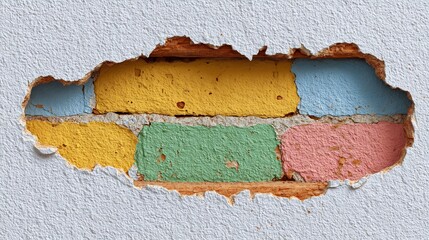 colorful painted wall