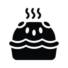 pie glyph icon illustration vector graphic.eps