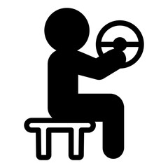 Man with barbell on chair solid icon, body building concept. Vector graphics. Athlete man with heavy bar, sport training sign on white background, style icon mobile or web design.