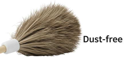 Dust-free duster tool  isolated on a transparent background   for clean home concept  