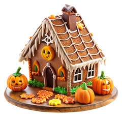 Spooky Halloween Gingerbread House: Festive Autumnal Treat