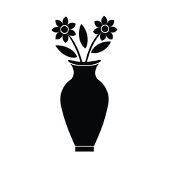 Flower Vase Icon Vector