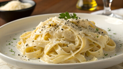 Creamy Alfredo Fettuccine Pasta