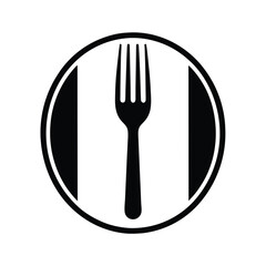 Fork Icon Flat Minimal