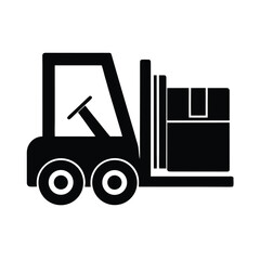 Forklift with Crate Icon