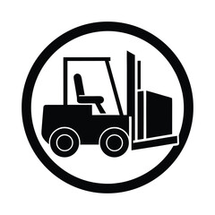 Forklift Lifting Box Icon