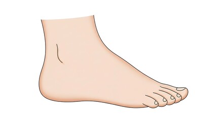 drawing of a human foot

