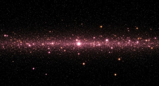 Star field in deep space with scattered stars