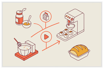 Hand Drawn Bakery Elements and Pastry Shop Vector Pack