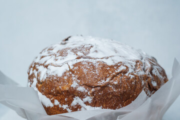 Traditional Easter Cake with Powdered Sugar Keywords