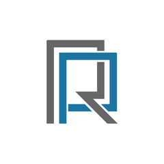 Modern Geometric R Logo Design