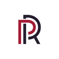 Modern Geometric R Logo Design