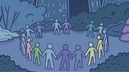 winter background with snow