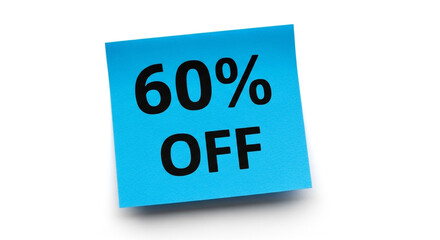 Grab this incredible 60% OFF deal on a bright blue sticky note, perfect for announcing major sales and promotions to boost customer engagement and drive purchases instantly.