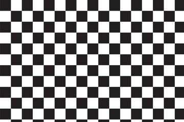 Black and white checkered line seamless pattern repeating banners of racing flag stripe speed texture