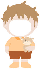 동물소(사람인형얼굴합성)