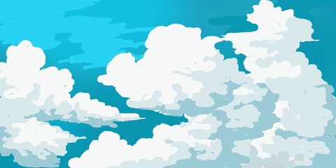 Obraz premium blue sky with clouds 