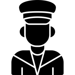 Captain Icon Vector Element