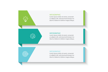 Business infographic template. 3 Step timeline journey. Process diagram, Infographic elements vector illustration.
